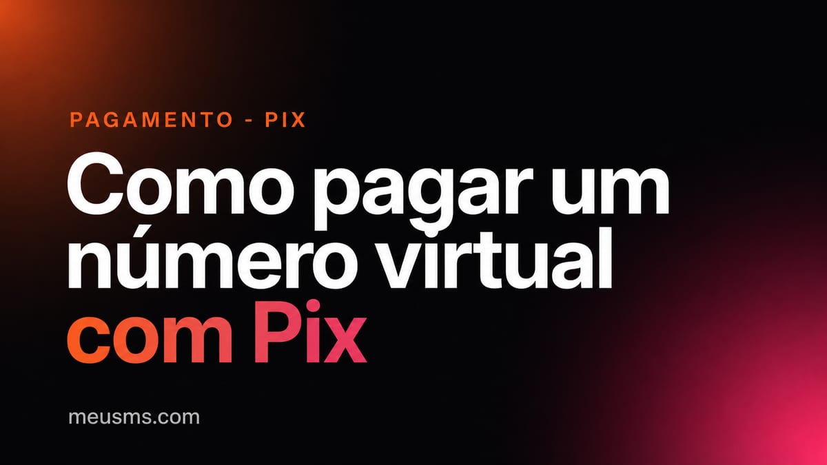 Como pagar um número virtual com Pix